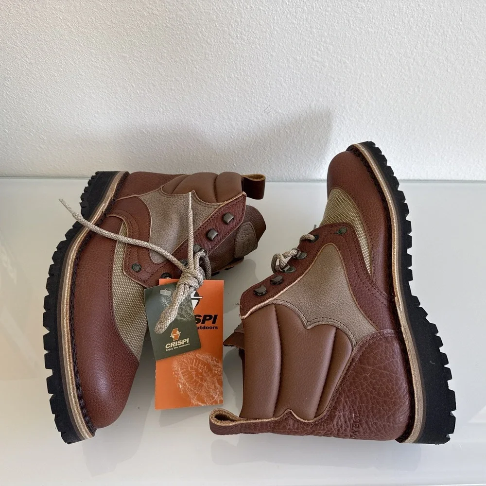 J. L. Powell by Crispi Sport Stanley Brown Beige US Size 11.5 Boot New W/ Box